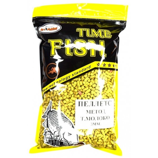 Пелетс для риби, флет, Art Fishing, розмір 3мм, 500г, смак Пряжене молоко